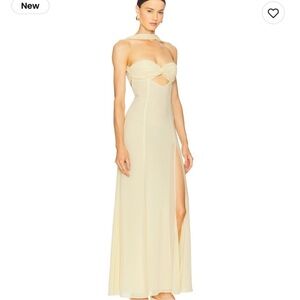 Michael Costello x REVOLVE Marie Gown in Baby Yellow